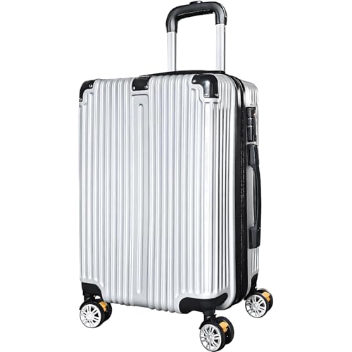 SunRuck サンルック スーツケース ハードタイプ 機内持ち込み TSAロック ストッパー付き 4輪 旅行 Sサイズ 38L SR-DT038-SV シルバー