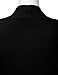BILY Women's Asymmetrical Front Long Sleeve Front Pockets Light Sweater Cardigan Black X-Large