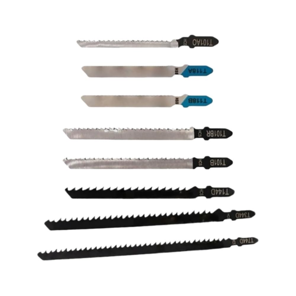 55 unids/set HCS Kit de cuchillas for corte de rompecabezas, durabilidad hoja de sierra eléctrica de línea recta de diente fino y grueso