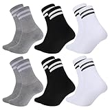 Contenu De L'emballage: Vous recevrez six paires de chaussettes sport femme dans trois couleurs : Noir, blanc et gris. Le modèle chaussette sport homme est disponible en quantité suffisante et se caractérise par des couleurs classiques et polyvalentes qui facilitent non seulement le changement et le lavage, mais permettent également de les combiner avec différents styles vestimentaires selon vos préférences personnelles.