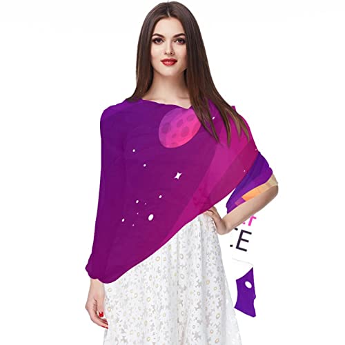 Écharpe en mousseline de soie à motif étoiles, l'accessoire idéal pour vos journées à la plage