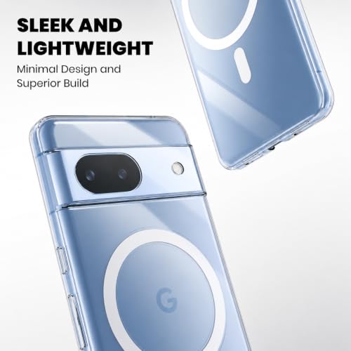 Image of DIZORO Compatible with Google Pixel 8a 5G Back Cover Case Clear,[ Anti Yellow ][Military Grade Protection] Hard PC Back Cover Transparent