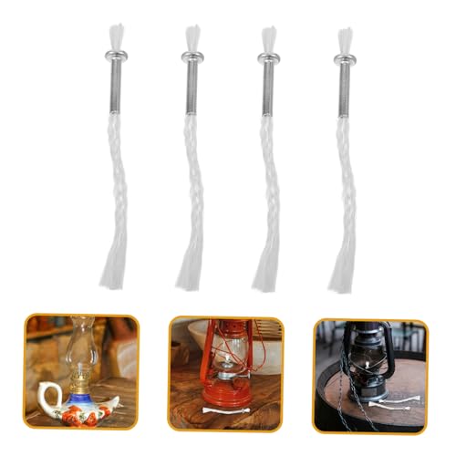 4 mechas para lámpara de aceite con soporte de hierro miniatura 6