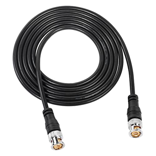 YACSEJAO BNC Male to BNC Male Coaxial Cable Ultra Low Loss 50 ohm HD-SDI BNC Jumper Coax Extension Cable for Security CCTV Camera Analyzer Signal Generator (2 M)