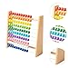 EHJRE Wooden Abacus Beads Toy Classic Math Toy 10 Row Addition and Subtraction Number Arithmetic Abacus 100 Beads for Toddlers