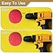 HARFINGTON Ball Buffing Polishing Pads 3 Inch Fine Cut Sponge Car Wheel Polishers Detail Polisher Tool with 1/4