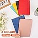 BGUP 12 Pack Lined Journal Notebook for Work, 200 Pages, Medium 5.5 in x 8.3 in, 6 Colors A5 College Ruled, Hardcover Journaling Notebooks for Writing, Note Taking