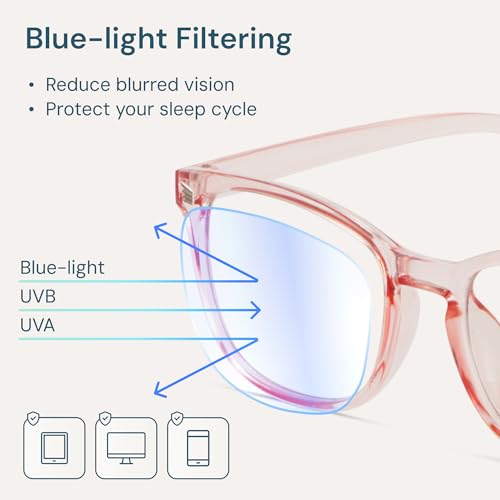 Image of Gaoye Eyewear Frames for Men - Blue Light Blocking Square Glasses, Anti UV Ray Computer Gaming, Blue Blockers for Women
