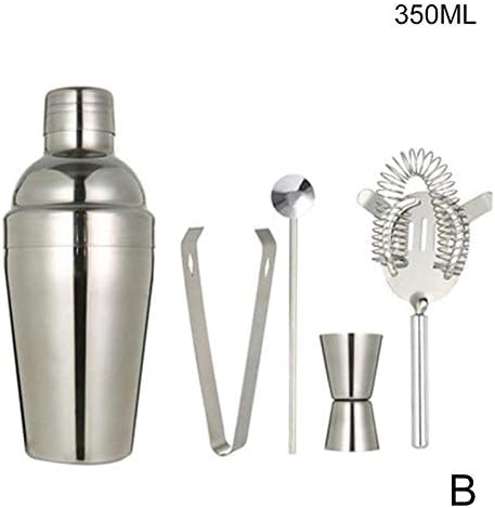 Set de 5 Piezas Coctelera de Acero Inoxidable 350ml miniatura 8