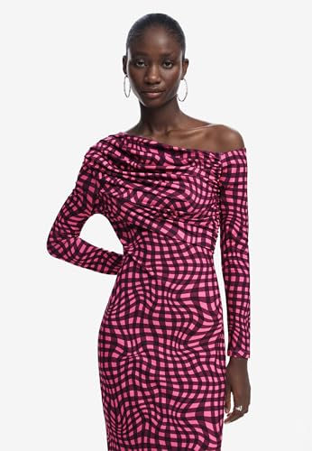 Desigual Women's Psychedelic Checkered Dress3