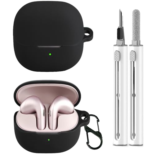 Funda Xiaomi Buds 6 antigolpes lavable de silicona flexible con mosquetón