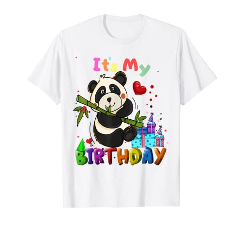 Happy Panda Birthday Its My Birthday Panda T-Shirt