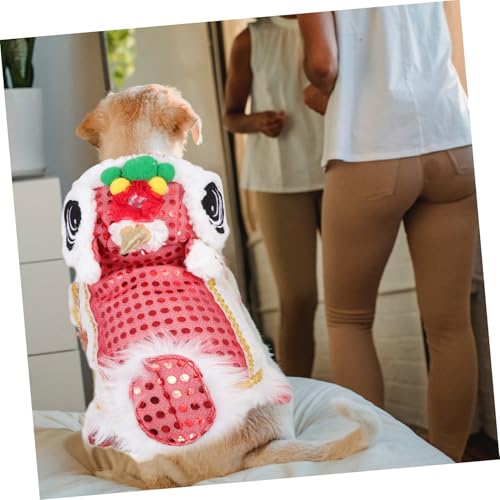 Disfraz de León para Perro Talla M Ligero y Transpirable miniatura 4