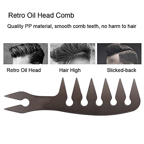 Peine de dientes anchos para cabello masculino, portátil y duradero miniatura 4