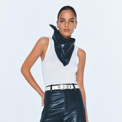 Earnda Women Faux Leather Belt for Jeans Pants Fashion Ladies Waist Belts with Gold Silver Oval Buckle2