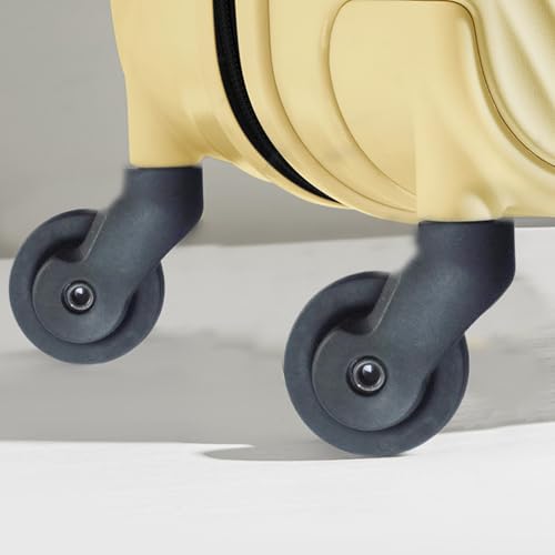 Luggage Wheels 1 Pair 4" Mute & Smooth Suitcase Wheels Replacement Heavy Duty Black Plastic 360 Swivel Swivel Wheels4