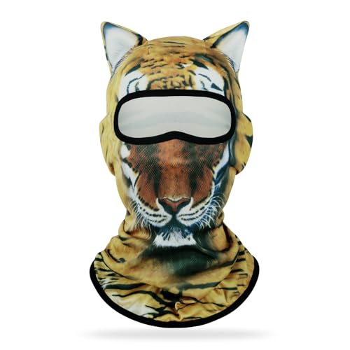 Image of Ski Mask Balaclava Motorcycle Summer Shiesty Face Mask Sun UV Protection | UPF 50+ Face Mask for Men Work, Women Full Head Cover, Lightweight Thin Breathable Mesh, Helmet Friendly, Skiing Snowboarding