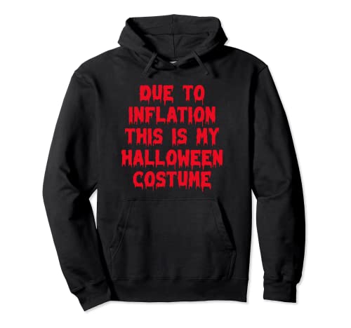 Due To Inflation This Is My Halloween Costume Last Minute Sudadera con Capucha