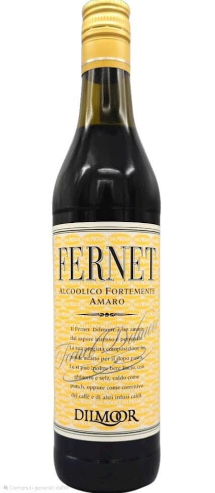 DILMOOR Fernet, Licor Amargo, 40% Alcohol, Botella de 70 cl