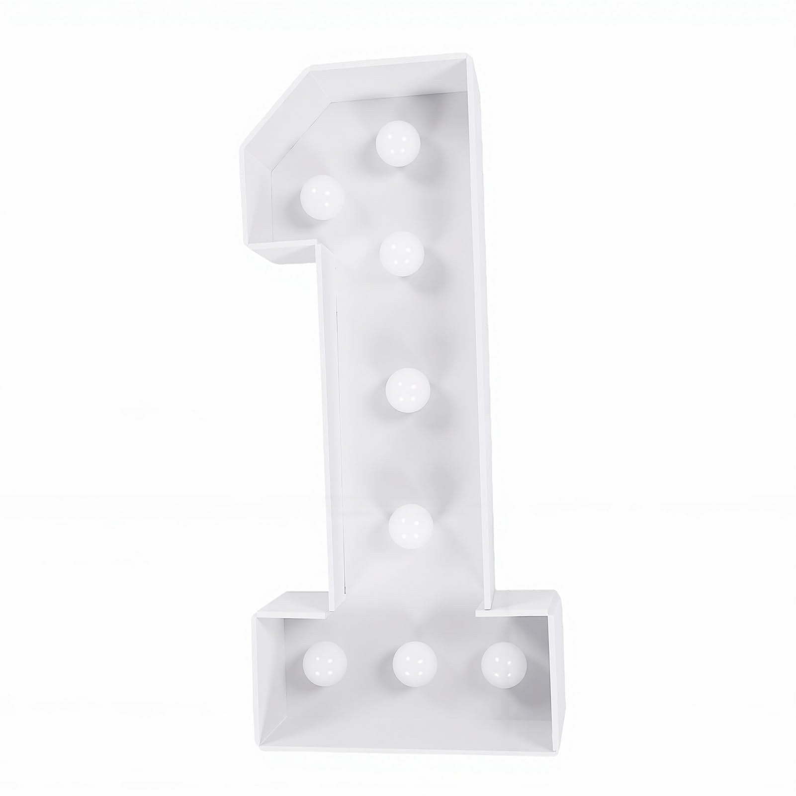 Eujgoov Insegna con Numeri Luminosi, Grande Pannello con Numeri da 70 Cm, Lettera con Illuminati con Luce LED Calda per Decorazioni di Nozze, Feste di Compleanno, Anniversari