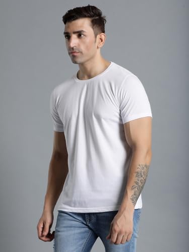 Image of hummel Cam Men's Cotton Round Neck Half Sleeve T-Shirt