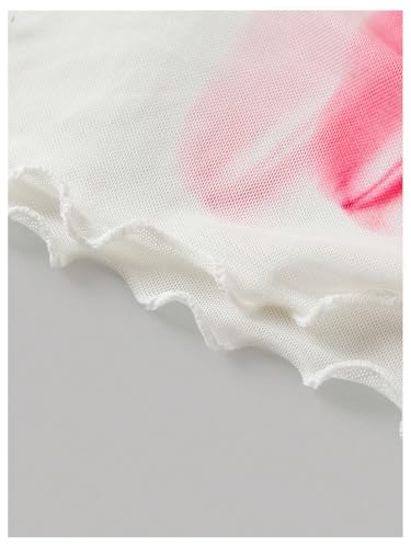 SHENHE Girl's Floral Sundress Boho Spaghetti Strap Summer Vacation Beach Bodycon Maxi Dress4