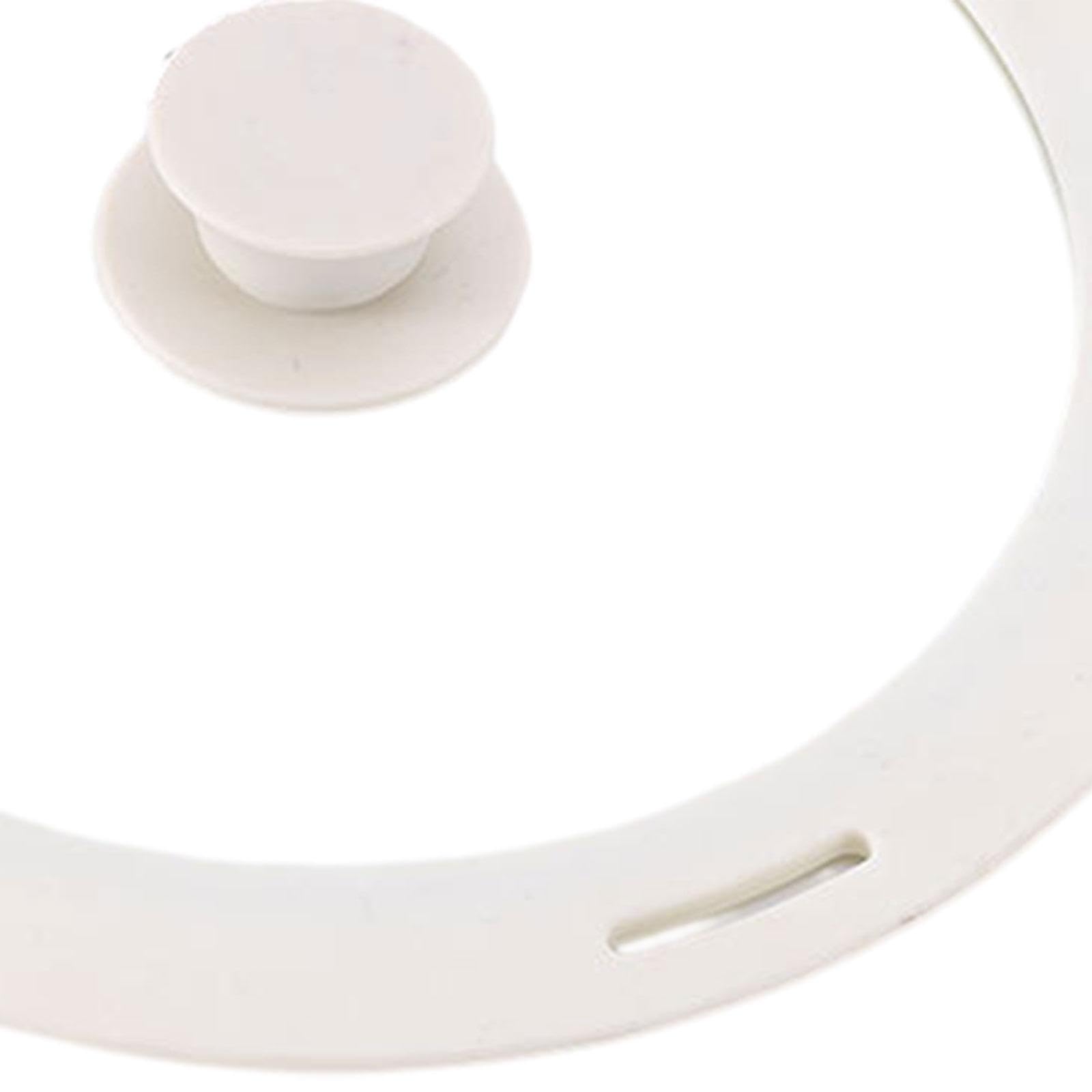Tapa de Silicona para ollas, sartenes, woks, Tapa de Vidrio, Universal, White M