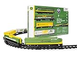 Lionel John Deere Miniature Ready-to-Play Set, Battery-Powered Model Train, Multicolor