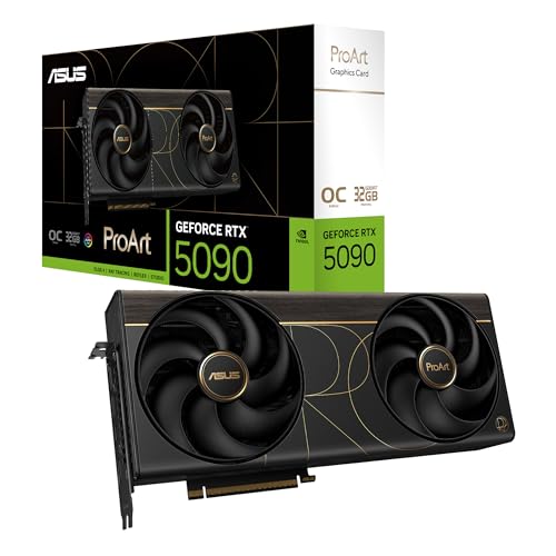 ASUS PROART RTX5090 OC, Scheda Grafica 32GB GDDR7 Nera, NVIDIA GeForce