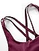 CRZ YOGA - Sujetador Deportivo Yoga Cruzados Almohadillas Extraíbles para Mujer Morado...