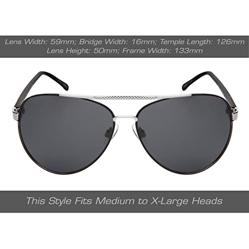 proSPORT Aviator Polarized Sunglasses Metal Grey Mirror Green Orange Red Green Blue Gold2