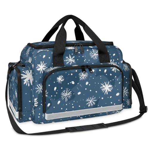 GzLeyigou First Aid Bags Empty, Snow Day Emergency Bag It Began To Snow First Aid Kit Multiple Compartment Kit Carrier On Call Trauma Bag For Paramedics Emergency Medical Supplies Kit