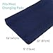Babebay Changing Pad Cover, Ultra Soft Minky Dots Plush Changing Table Covers for Baby Boys and Girls, Breathable, 2 Pack(Light Grey & Navy Blue)