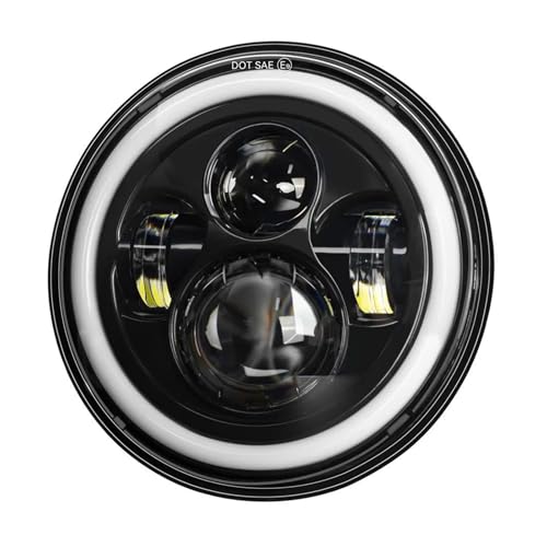 Phare Avant Moto Phare Universel À LED 7 Pouces pour Voiture Et Moto DRL H4 Phare 7 Pouces pour Suzuki pour Samurai pour Jimmy pour Bandit 600 pour Anno 2004 Phare Moto