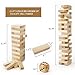 Gentle Monster Giant Tumble Tower with Dice & Game Board, 56 Pcs Large Size Wooden Stacking Game, Classic Outdoor Games for Adult Kids Family (Jumbo 56pc)