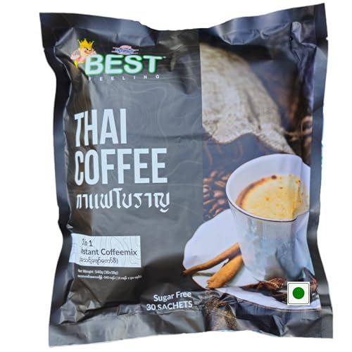 Image of CafeHub Sugar Free Instant Coffee Mix 3 in 1 Sachets, Premix, Powder, Non Dairy / 750 Grams (SUGAR FREE COFFEE)