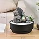Zimmerbrunnen Zen Garten, Buddha-Statue, abnehmbar, buntes LED-Licht, Dekoration für entspannende Atmosphäre, Garten, Zen, weißer Sand, Tischbrunnen, geschlossener Kreislauf, H21 cm – Sikhi Zen’Light