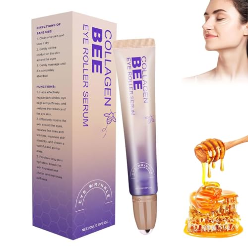 Crema de ojos de veneno de abeja, cuidado de los ojos para bolsas de los ojos, hinchazón, pomada de veneno de abeja contra arrugas y crema de ojos para ojeras, crema antiarrugas para mujer para todos