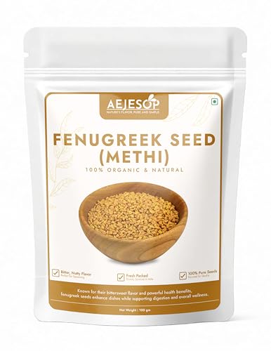 AEJESOP Fenugreek Seed (Methi), Spices Whole, 3.5oz(100g)