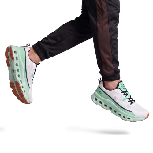 Image of Neeman's Hexa Glide Sneakers for Men | Sporty Lace-Up Shoes with Adaptive Mesh Upper, CloudSurge Foam Insole, Kinetic Cushioning Pods, Lightweight EVA Sole