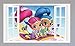 HUJL Adesivi Murali"""Shimmer And Shine, Sticker, Decal, Kids, Bedroom, 3D, Wall Art, Mural"""