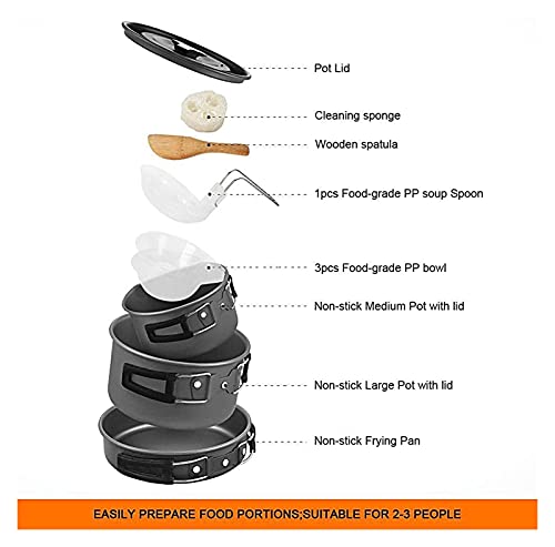 Ustensiles de cuisson extérieur XMING kit compact de camping - 3