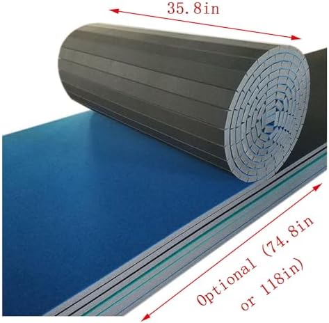 Premium Indoor Gymnastics Mat - Non-Slip Foam Exercise Mat for Wrestling, Cheerleading & Fitness - Quick Roll-Out Design for Easy Setup & Training