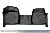 SMARTLINER Floor Mats 1st Row 1pc Liner Black for 2015-2019 Ford F-150 Regular Cab with Bench Seat and Vinyl Flooring Only