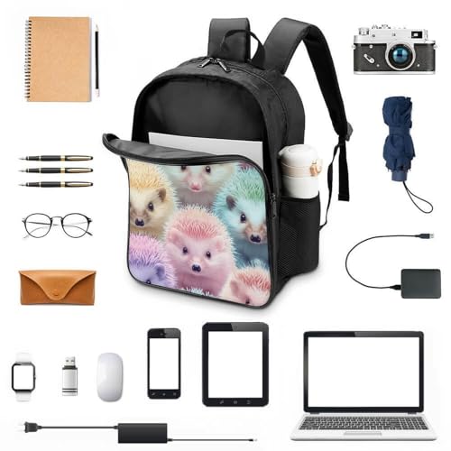 Sac à dos Hedgehog d'école et voyage | Finitions soignées et grand volume 3D