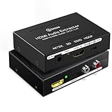Biaze ZH93 4K HDMI Audio Extractor Converter, HDMI Audio Video Splitter Adapter + Optical Toslink...