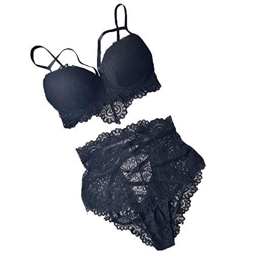 Nuisette sexy femme avec ensemble lingerie dentelle érotique et soutien gorge à armatures
