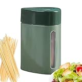 Porta palillos automático – Palillero portátil | Dispensador palillo retráctil | Para casa, cocina, baño, sala de estar, restaurante, fiestas, camping, excursiones interiores y exteriores