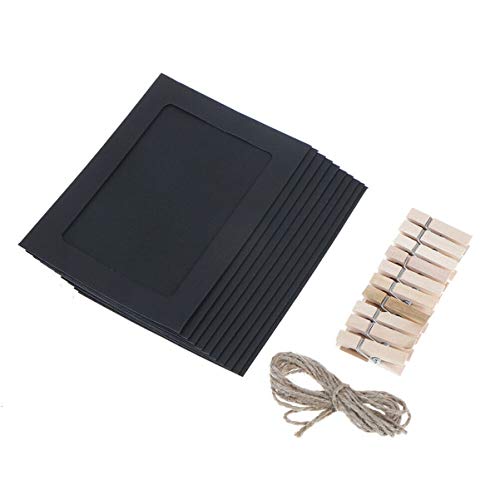 IMIKEYA 30 molduras para fotos de papel Kraft para pendurar na parede, molduras para fotos de papel