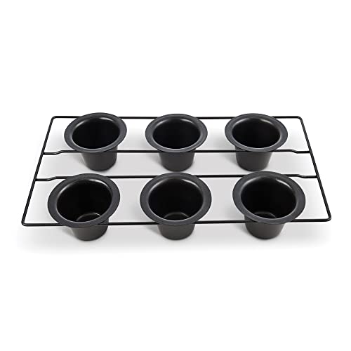 Mrs. Anderson’s Baking 6-Cup Popover Pan, Carbon Steel With Quick-Release Non-Stick Coating, 15.75 X 9 X 2.25-Inches #TOP1